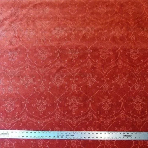 Scalamandre Pennsbury Cut Linen Velvet Renaissance Coral Red MSR Scalamandre Pennsbury Cut Linen Velvet Renaissance Coral Red MSR