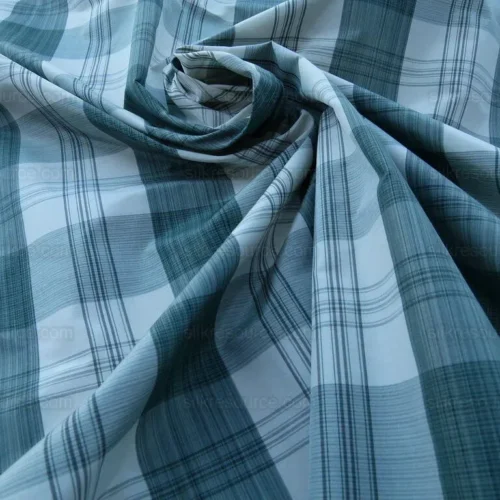 ASTOR PLAID PINE GREEN SCALAMANDRE COTTON SILK MSRP300/y