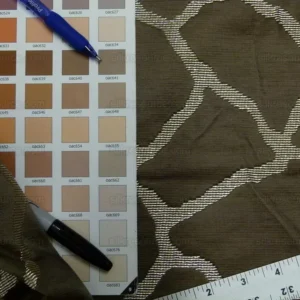 Scalamandre Giraffa Brown Giraffe Animal Skin Safari Heavy Jacquard MSRP USD 358/y