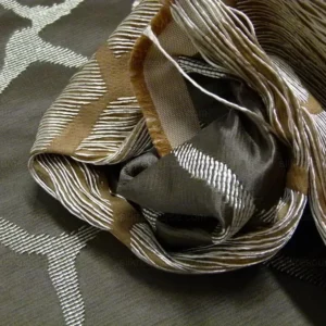 Scalamandre Giraffa Brown Giraffe Animal Skin Safari Heavy Jacquard MSRP USD 358/y