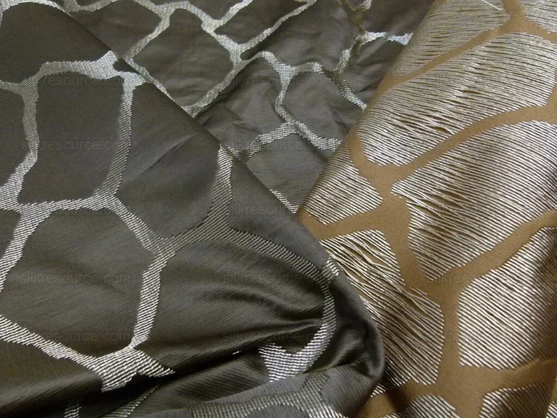 Scalamandre Giraffa Brown Giraffe Animal Skin Safari Heavy Jacquard MSRP USD 358/y