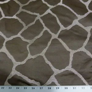 Scalamandre Giraffa Brown Giraffe Animal Skin Safari Heavy Jacquard MSRP USD 358/y