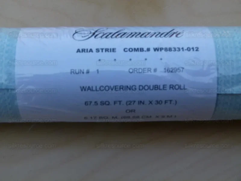 Aria Strie Pool Blue Wallpaper Scalamandre 5 Yards Single Roll Rp126roll