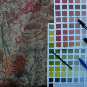 P1020969.jpg 0.6y Scalamandre Vera Sheer Exuberant Dalia Fields Cotton Voile from Italy MSRP USD 188/Y