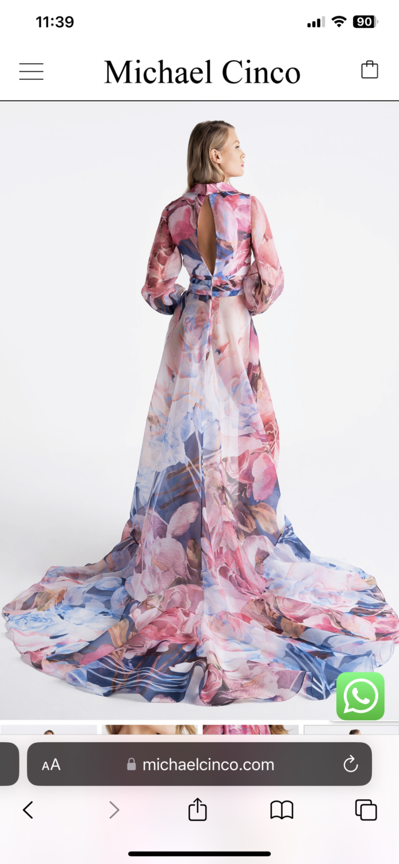 IMG_1801 Scalamandre Vera Sheer Exuberant Dalia Fields Cotton Voile from Italy MSRP USD 188/Y