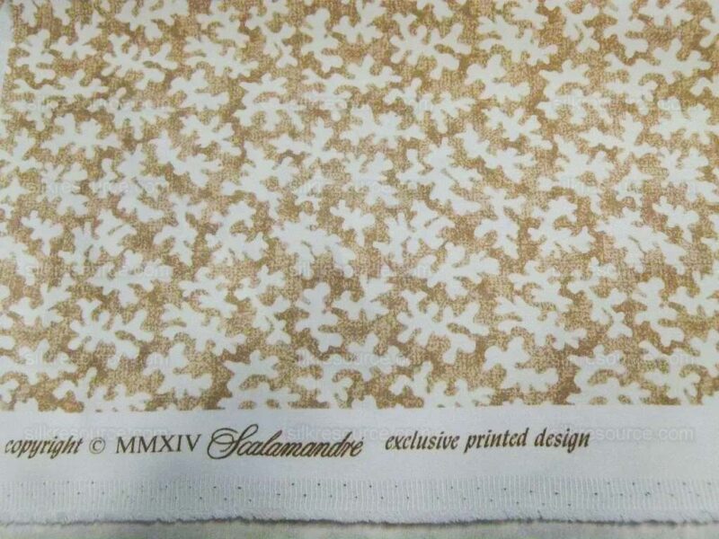 Scalamandre Reef Straw Tan 100% Cotton Print MSRP USD 100+/Y