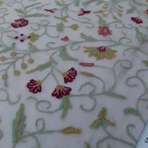 P1040292.jpg 0.51y Kravet Design Embroidered Organza Floral 8515.3 MSRP USD 199/y
