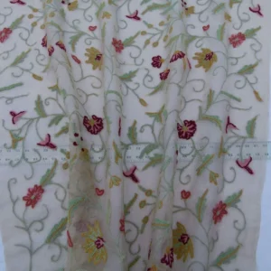 P1040297.jpg 0.51y Kravet Design Embroidered Organza Floral 8515.3 MSRP USD 199/y