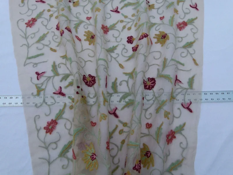 P1040297.jpg 0.51y Kravet Design Embroidered Organza Floral 8515.3 MSRP USD 199/y