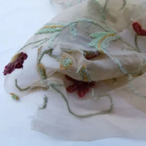 P1040299.jpg 0.51y Kravet Design Embroidered Organza Floral 8515.3 MSRP USD 199/y
