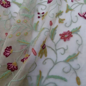 P1040300.jpg 0.51y Kravet Design Embroidered Organza Floral 8515.3 MSRP USD 199/y