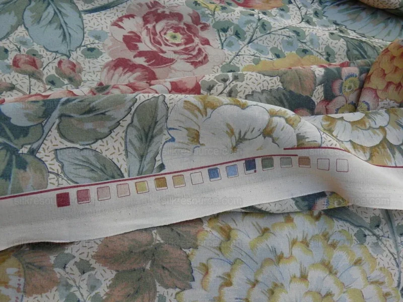 P1650308.jpg 0.6y Scalamandre Vera Sheer Exuberant Dalia Fields Cotton Voile from Italy MSRP USD 188/Y