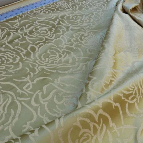 Scalamandre PHOEBE GILT GOLD SILK BROCADE ROSE Matisse MSRP$256