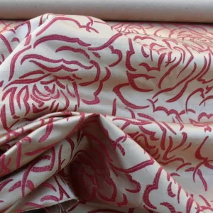 Scalamandre PHOEBE RED SILK BROCADE ROSE Matisse MSRP6 Scalamandre PHOEBE RED SILK BROCADE ROSE Matisse MSRP$256