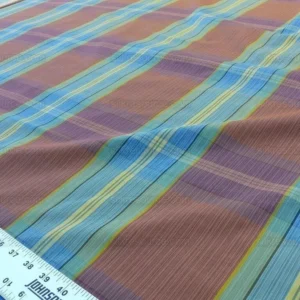 P1650400.jpg Scalamandre Riviera Plaid Fh Rose/multi  Colorful Rainbow Mediterranean MSRP USD 216/Y