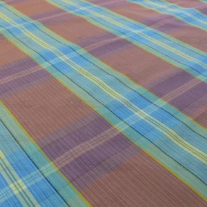 P1650401.jpg Scalamandre Riviera Plaid Fh Rose/multi  Colorful Rainbow Mediterranean MSRP USD 216/Y