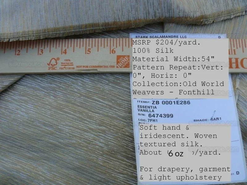 P1650407.jpg Essentia Vanilla Textured Silk Old World Weavers MSRP USD 204/y