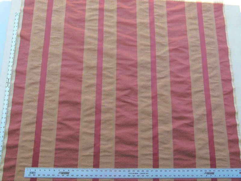 P1030116 By Yard Montes Stripe Gw Rust (reversible) Scalamandre Grey Watkins MSRP USD 228/Y