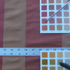 P1030119 By Yard Montes Stripe Gw Rust (reversible) Scalamandre Grey Watkins MSRP USD 228/Y