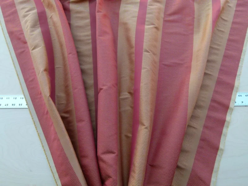 P1030122 By Yard Montes Stripe Gw Rust (reversible) Scalamandre Grey Watkins MSRP USD 228/Y