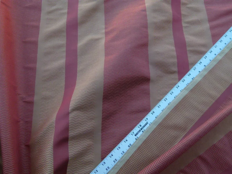 P1030123 By Yard Montes Stripe Gw Rust (reversible) Scalamandre Grey Watkins MSRP USD 228/Y