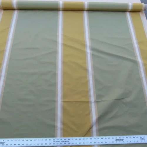 P1030635 by yard Scalamandre Villa Ornella Stripe Silk Moss & Brass Yellow Gold Green Huge Stripe  Old World Weavers MSRP USD 300/y