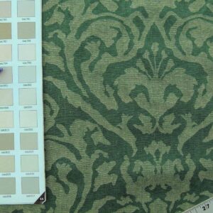 P1040009 Scalamandre Mazarino Damask Giada Green Jade Cotton Fonthill MSRP USD 132 Heavy Fonthill