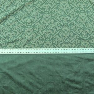 P1040012 Scalamandre Mazarino Damask Giada Green Jade Cotton Fonthill MSRP USD 132 Heavy Fonthill