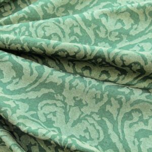 P1040015 Scalamandre Mazarino Damask Giada Green Jade Cotton Fonthill MSRP USD 132 Heavy Fonthill