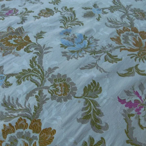 P1040041 By Yd Scalamandre Old World Weavers Allegra Lampas II Candlelight Silk Oww Heavy MSRP USD 796/Y!