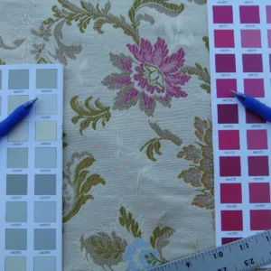 P1040044 By Yd Scalamandre Old World Weavers Allegra Lampas II Candlelight Silk Oww Heavy MSRP USD 796/Y!