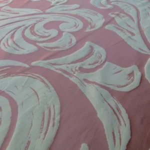 P1040148 By Yd Scalamandre Duquette Fonthill Peach Blossom Old World Weavers Silk Damask Swirl MSRP USD 284/Y