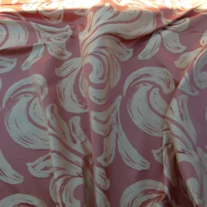 P1040152 By Yd Scalamandre Duquette Fonthill Peach Blossom Old World Weavers Silk Damask Swirl MSRP USD 284/Y