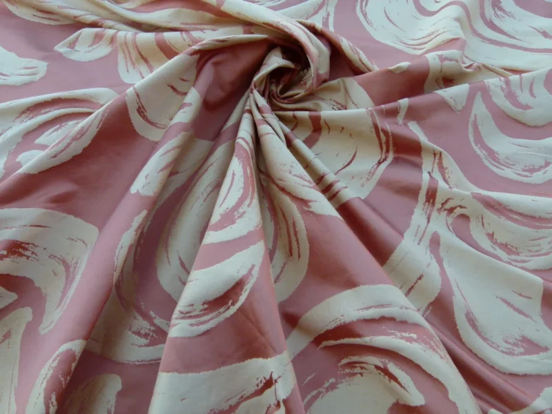 P1040157 By Yd Scalamandre Duquette Fonthill Peach Blossom Old World Weavers Silk Damask Swirl MSRP USD 284/Y