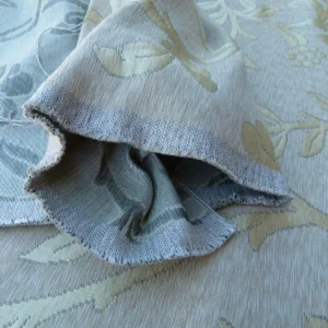 Scalamandre Old World Weavers Romantic Sapporo Cream Fennel Green  Gold Silk Linen Lampas MSRP USD 516/y Superb Weight! Vine