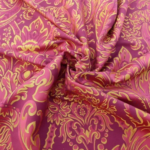 Scalamandre "chagall Red Gold Renaissance Damask Old World Weavers MSRP USD 152