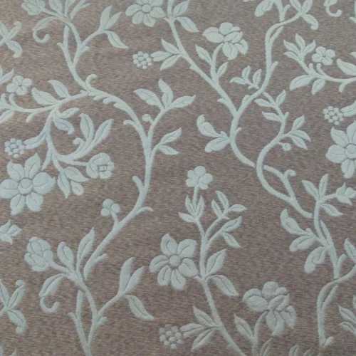 P1040253 Scalamandre Romantic Sapporo Sand Gold Beige Brown  Silk Linen Lampas MSRP USD 516/y Superb Weight! Vine