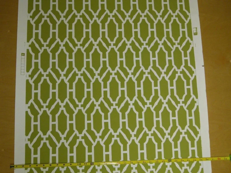 P1040325 Scalamandre "pavilion Trellis Moss Green White Wallpaper MSRP USD 232/single Roll  Old World Weavers