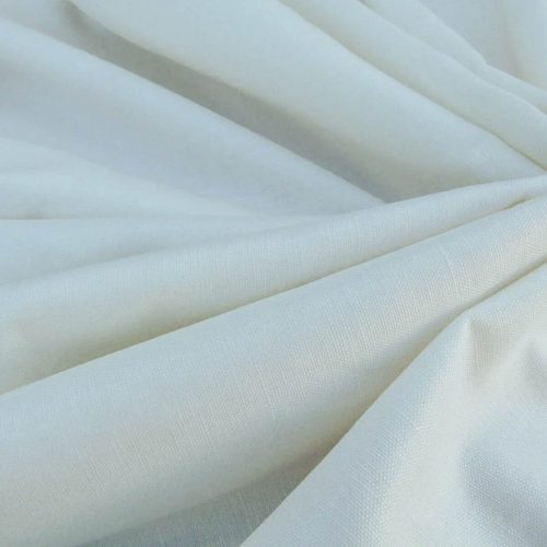 Scalamandre  Old World Weavers Gloss Avorio Ivory White Cotton Linen Blend MSRP USD 90
