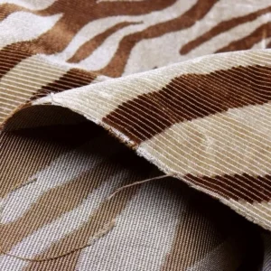 P1660354 Beacon Hill Mumbai Silk Vevet Copper Zebra Tiger Brown Gold Animal Skin Heavy MSRP USD 663.76/y