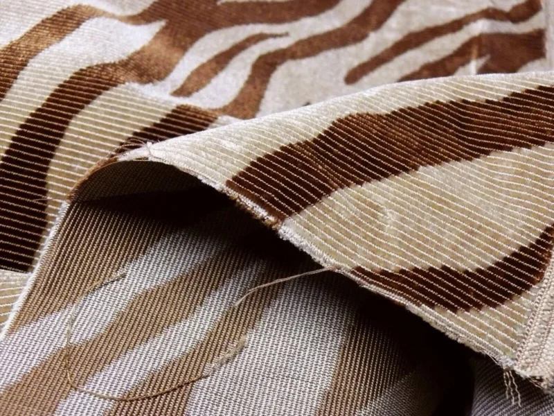 P1660354 Beacon Hill Mumbai Silk Vevet Copper Zebra Tiger Brown Gold Animal Skin Heavy MSRP USD 663.76/y