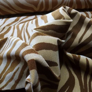 P1660355 Beacon Hill Mumbai Silk Vevet Copper Zebra Tiger Brown Gold Animal Skin Heavy MSRP USD 663.76/y