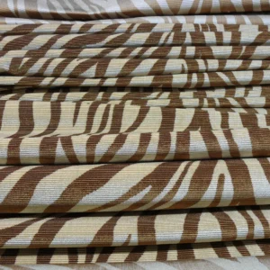P1660358 Beacon Hill Mumbai Silk Vevet Copper Zebra Tiger Brown Gold Animal Skin Heavy MSRP USD 663.76/y