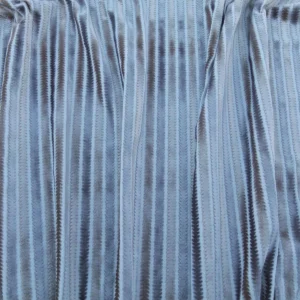 P1030375 Scalamandre La Foltiere Shadow Grey Silver Pewter Cut Velvet Stripe Old World Weavers MSRP USD 284