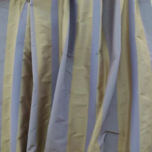 Scalamandre Montes Stripe Grey Watkins Golden Plum (reversible) Silk Stripe  MSRP USD 228/Y