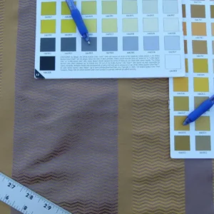 Scalamandre Montes Stripe Grey Watkins Golden Plum (reversible) Silk Stripe  MSRP USD 228/Y