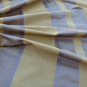 Scalamandre Montes Stripe Grey Watkins Golden Plum (reversible) Silk Stripe  MSRP USD 228/Y
