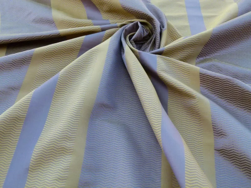 Scalamandre Montes Stripe Grey Watkins Golden Plum (reversible) Silk Stripe  MSRP USD 228/Y