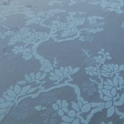 P1030556 Scalamandre Yoshino Nougat Asian Penzai Magnolia Tree Cut Velvet MSRP USD 240/Y