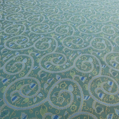 P1040641 By Yard Scalamandre Portobello Fonthill Multi Green Old World Weavers Crewel Fern Woven Cotton MSRP USD 192/Y